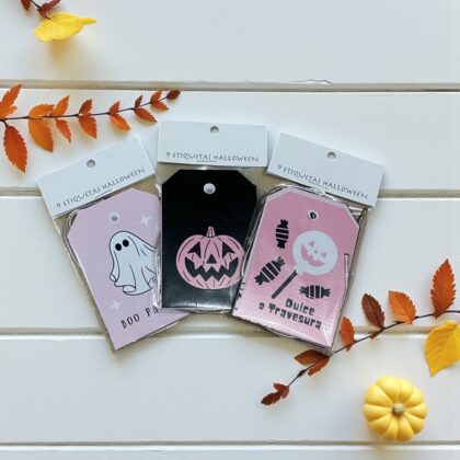 Etiquetas decorativas Halloween (diseño al azar)
