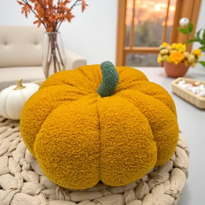 Cojín de Calabaza Amarillo Mostaza -Artefolk