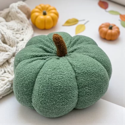 Cojín de Calabaza verde salvia -Artefolk