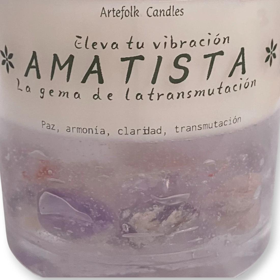 Vela soja en vaso con tapa - Amatista 3 Vela soja en vaso con tapa - Amatista - Imagen 3