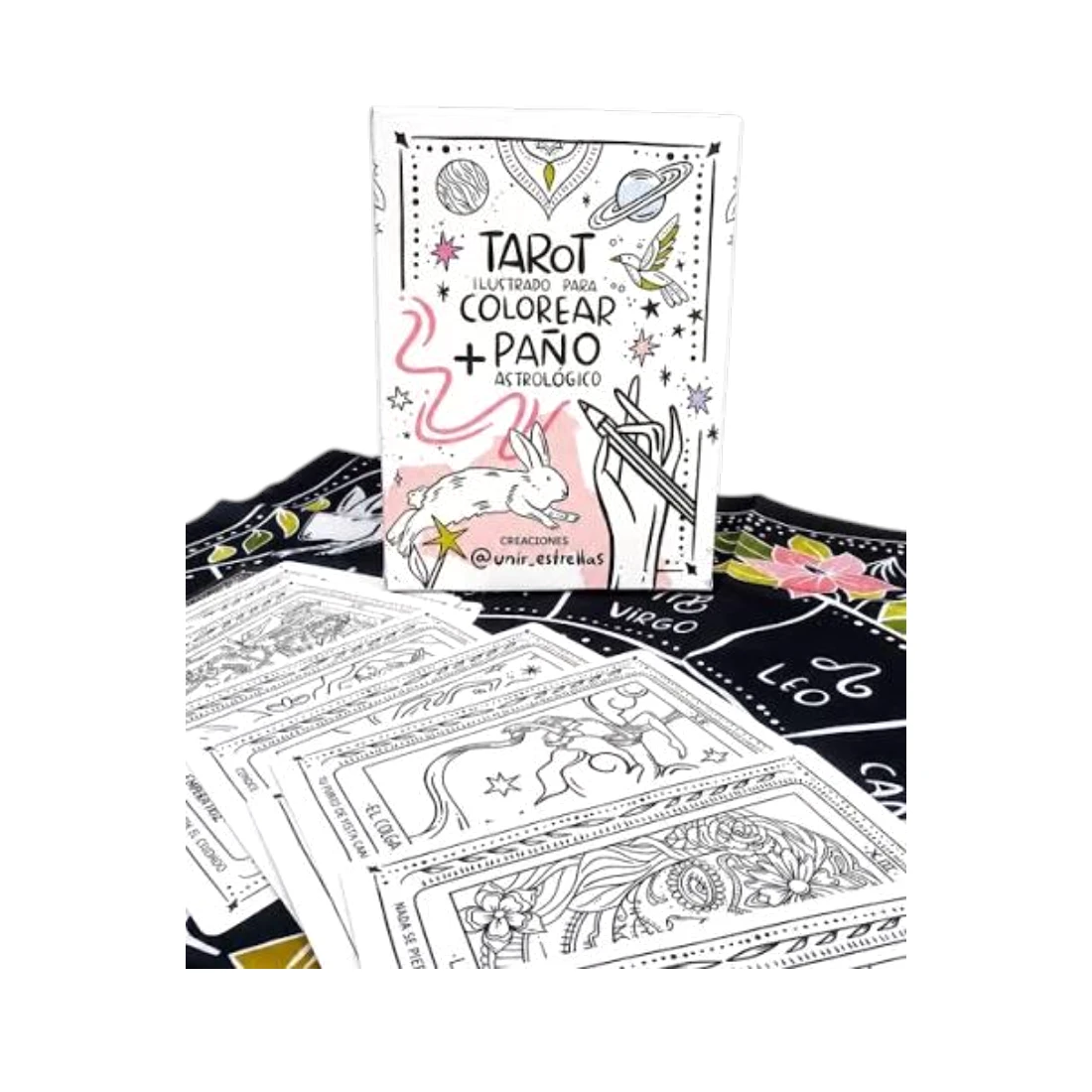 Tarot Ilustrado para colorear + Paño astrológico 3 Tarot Ilustrado para colorear + Paño astrológico - Imagen 3