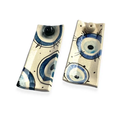 Tabla porta incienso con diseño de ojo turco (variedades)