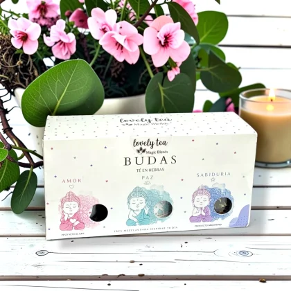 Set 3 té de hebras linea Budas - Lovely Tea